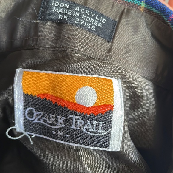 Ozark Trail Flannel Shirt Men’s Size Medium Plaid Button Up Long Sleeve - Picture 8 of 8